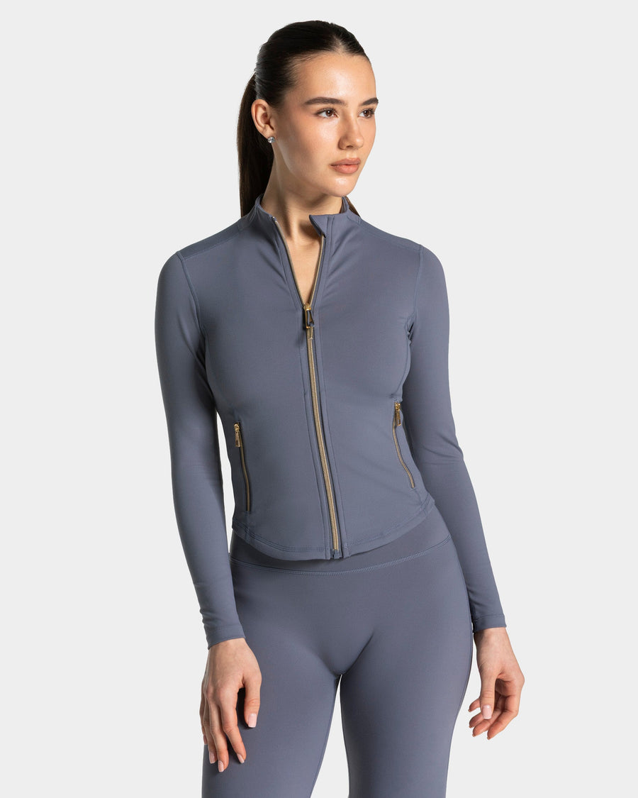Veste de sport zippée sculptante Allrounder « Titan - doré »