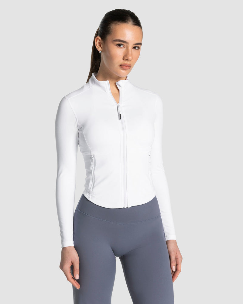 Veste de sport zippée sculptante Allrounder « blanc »