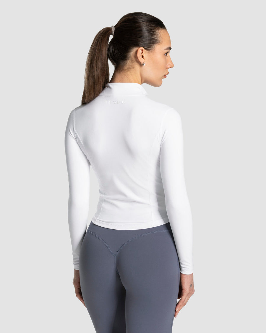 Veste de sport zippée sculptante Allrounder « blanc »