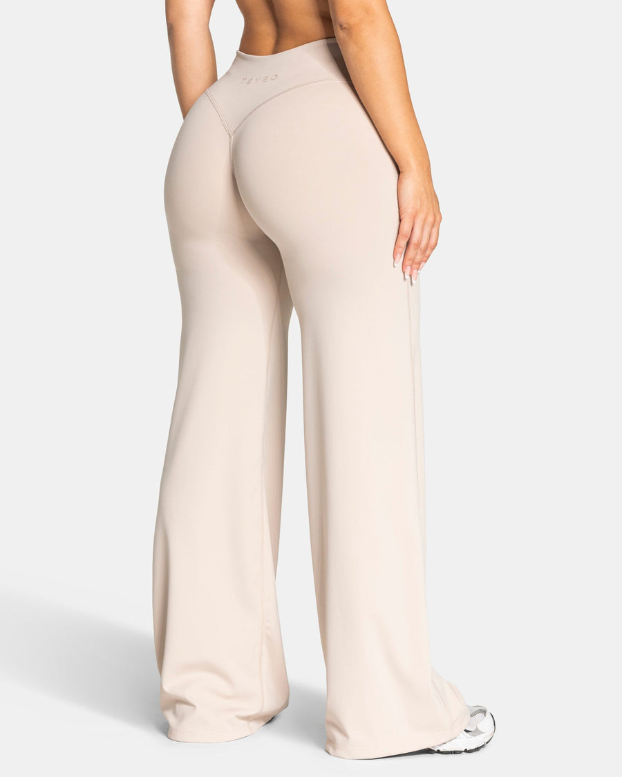 pantalon à jambe droite et coupe longue Allrounder « Cream »