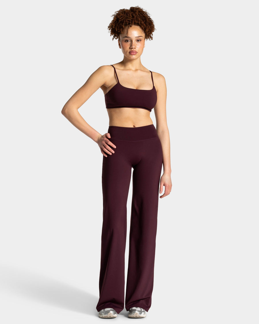 Pantalon à jambe droite et coupe longue Allrounder « merlot »