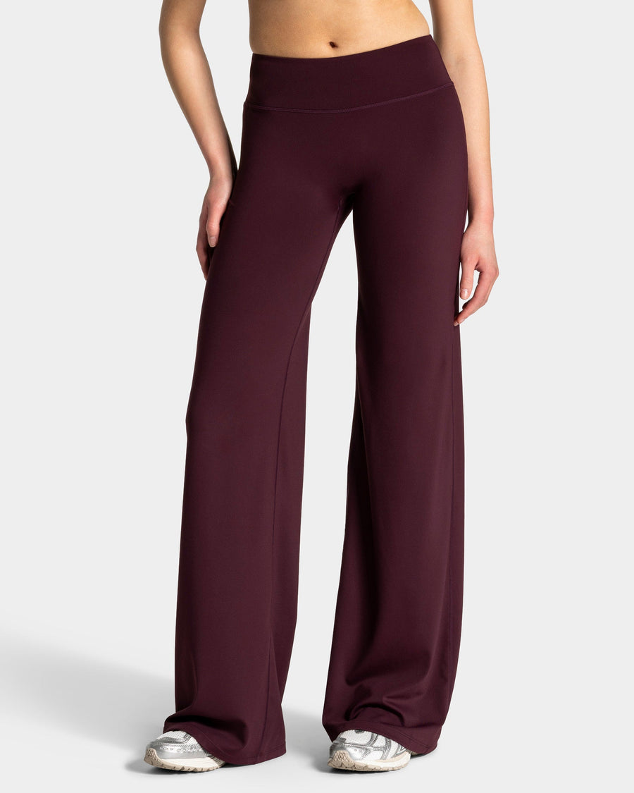 Pantalon à jambe droite et coupe longue Allrounder « merlot »