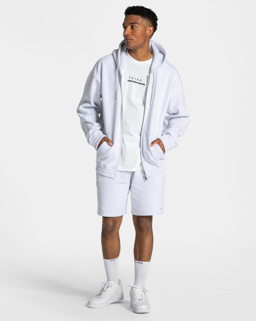 Veste de sport zippée oversize Anniversary « gris clair »
