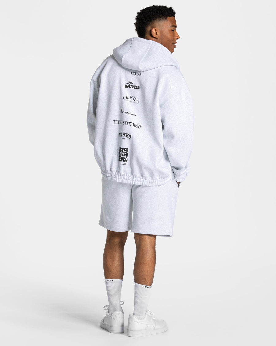 Veste de sport zippée oversize Anniversary « gris clair »