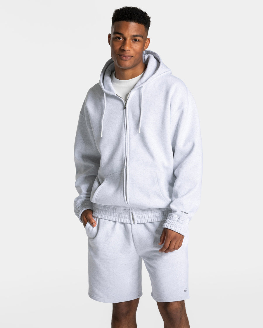Veste de sport zippée oversize Anniversary « gris clair »