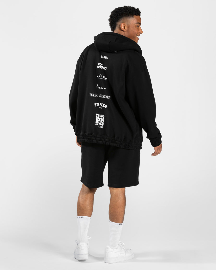 Veste de sport zippée oversize Anniversary « noir »