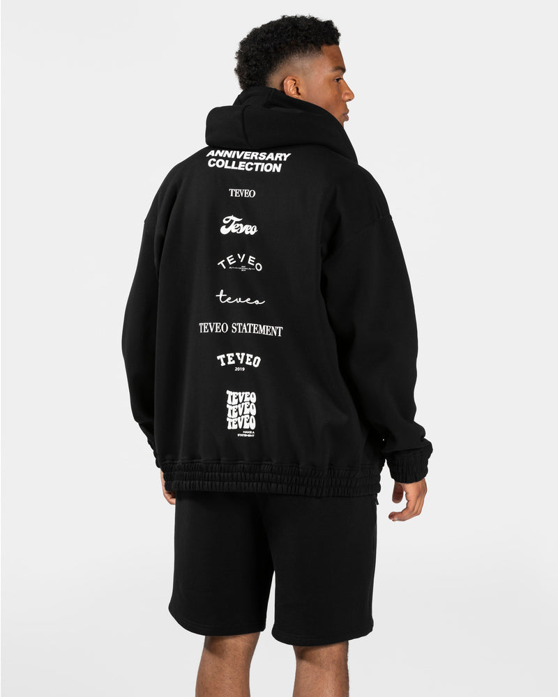 Veste de sport zippée oversize Anniversary « noir »