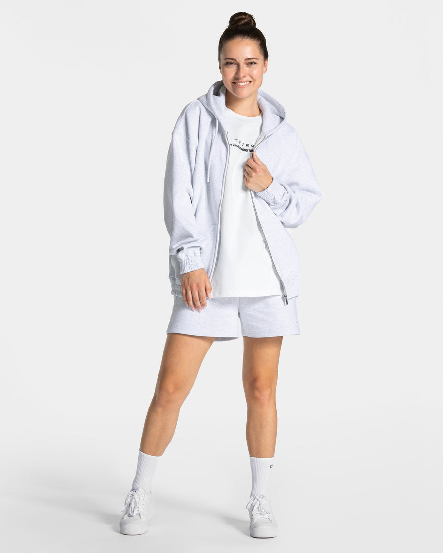 Veste de sport zippée oversize Anniversary « gris clair »