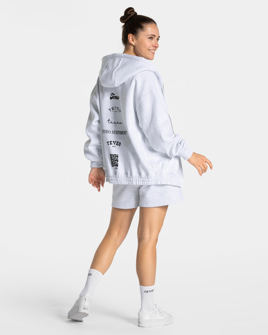 Veste de sport zippée oversize Anniversary « gris clair »