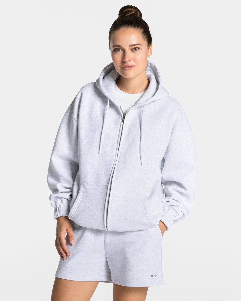 Veste de sport zippée oversize Anniversary « gris clair »