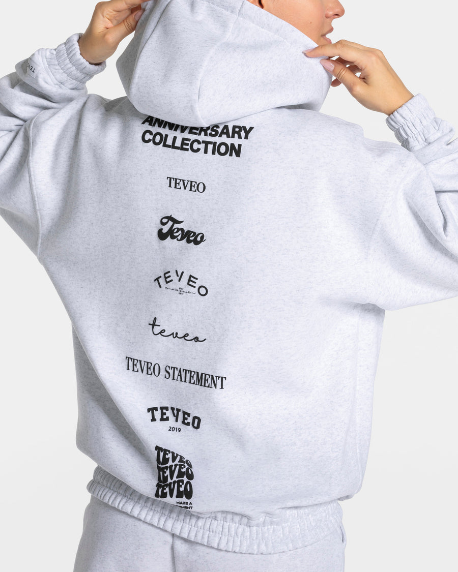 Veste de sport zippée oversize Anniversary « gris clair »