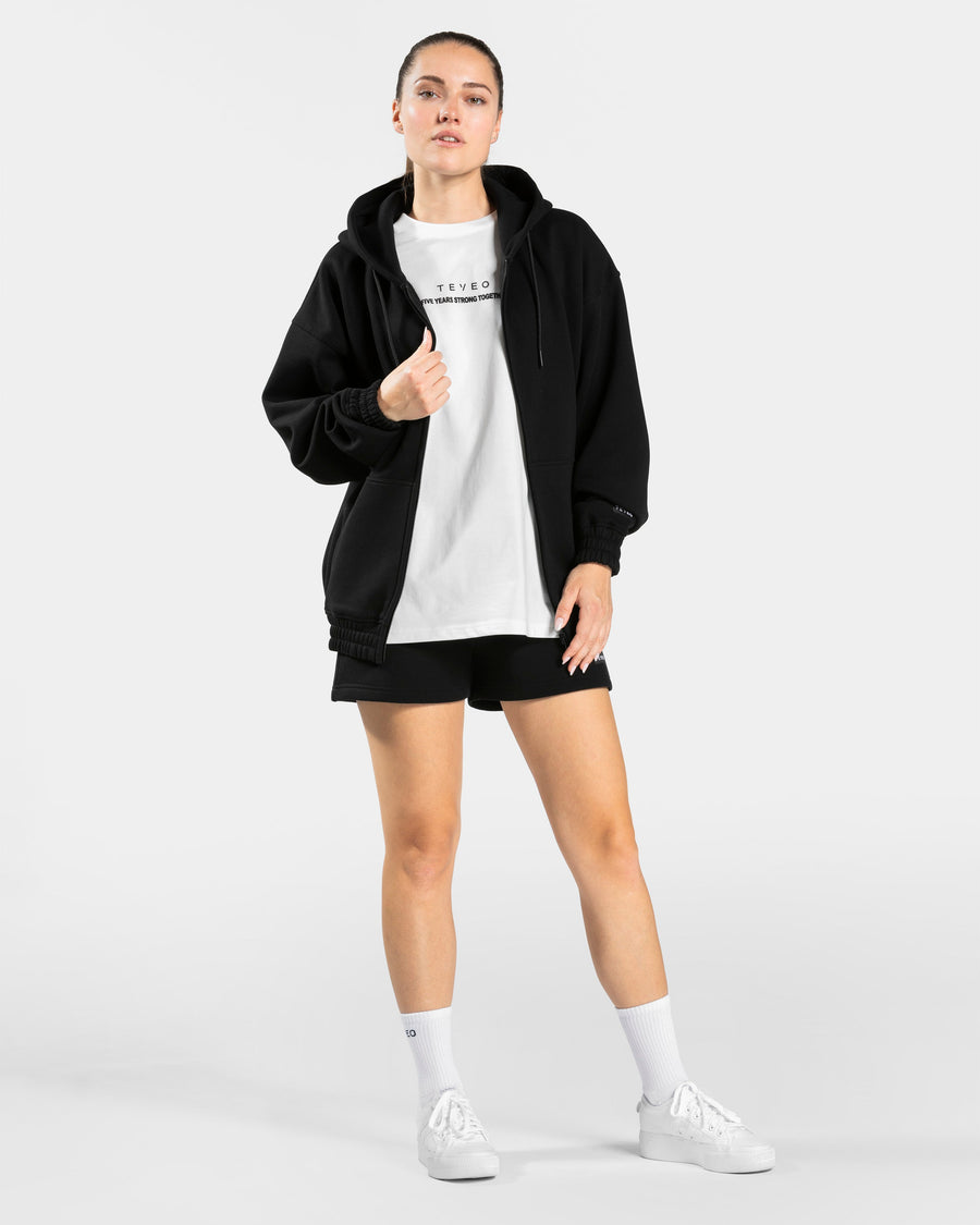 Veste de sport zippée oversize Anniversary « noir »