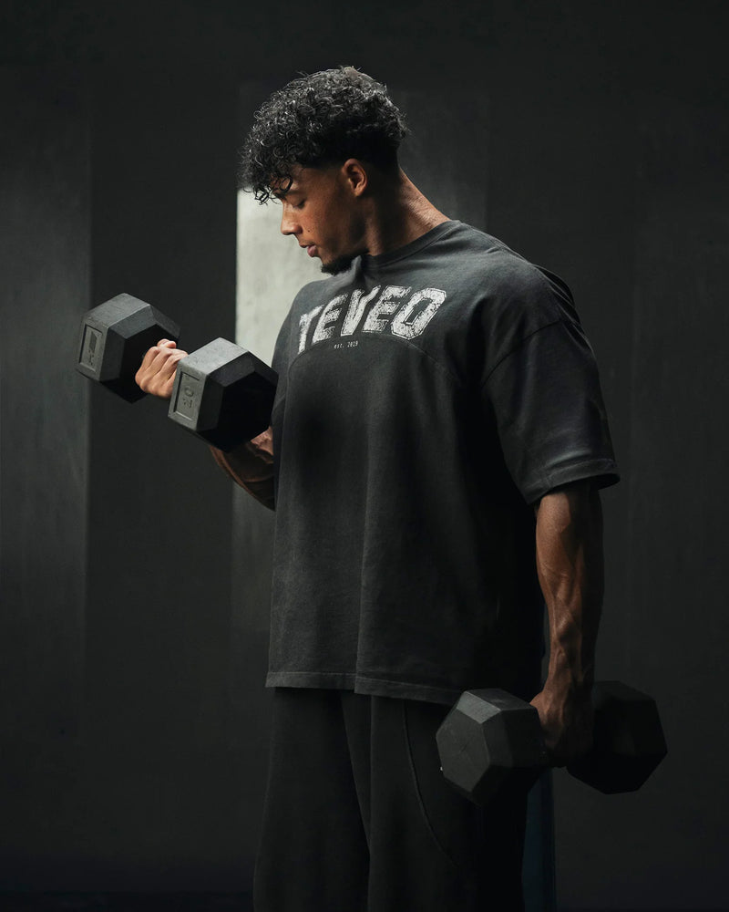 T-shirt oversize Legacy Lifting « Noir Acid »