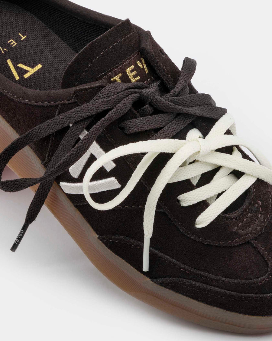 Mules Classic « Dark Chocolate/blanc cassé »