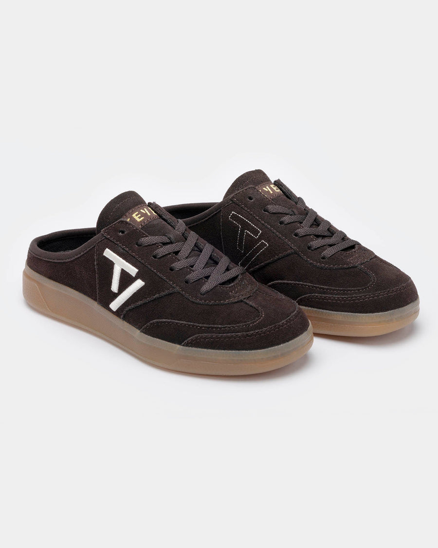 Mules Classic « Dark Chocolate/blanc cassé »