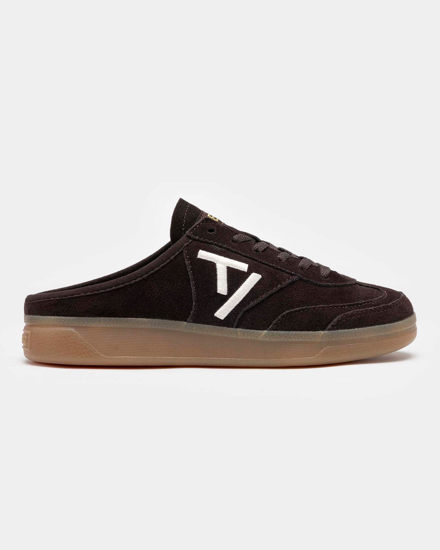 Mules Classic « Dark Chocolate/blanc cassé »