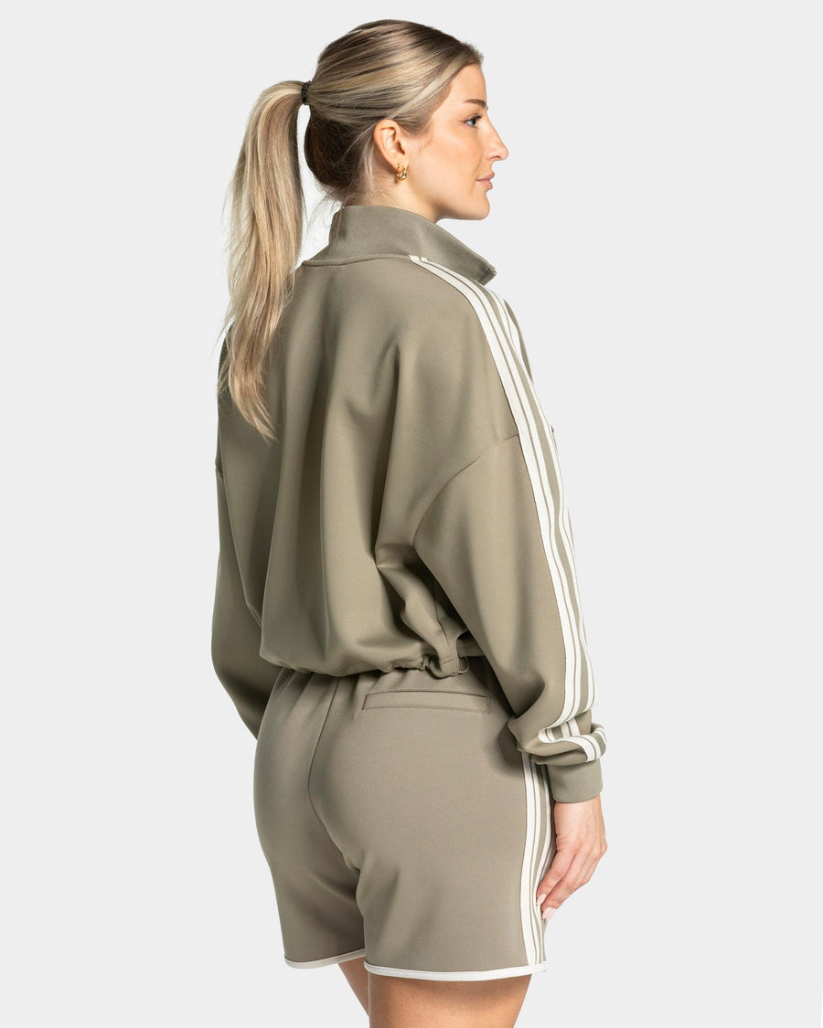 Veste de sport zippée et courte Club « kaki »