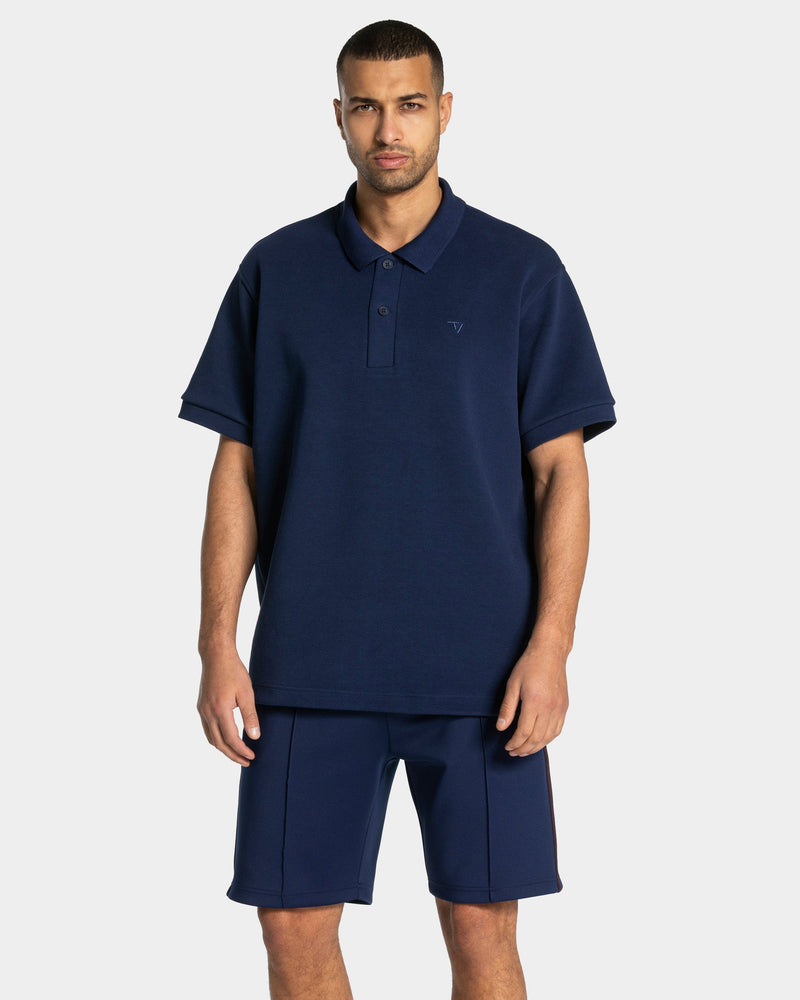Polo oversize Club « Bleu foncé »