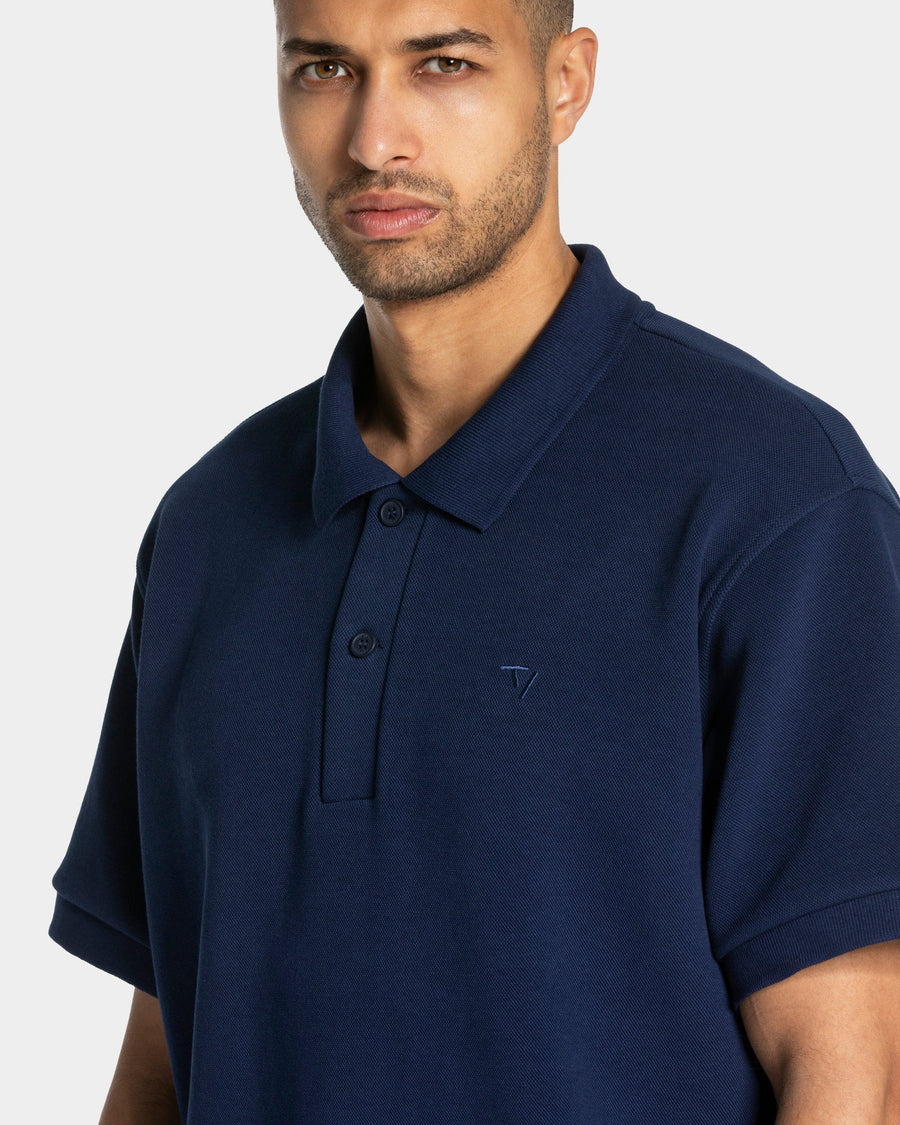 Polo oversize Club « Bleu foncé »