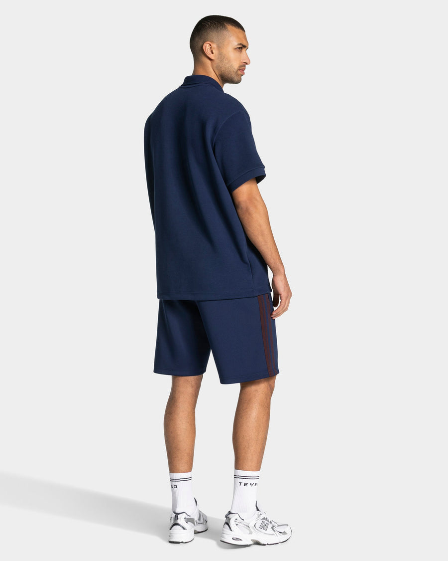 Polo oversize Club « Bleu foncé »