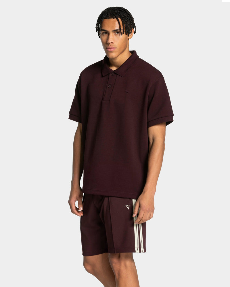 Polo oversize Club « Merlot »