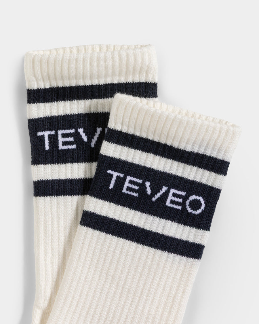 Chaussettes Club (lot de 2) « Off White - Midnight »