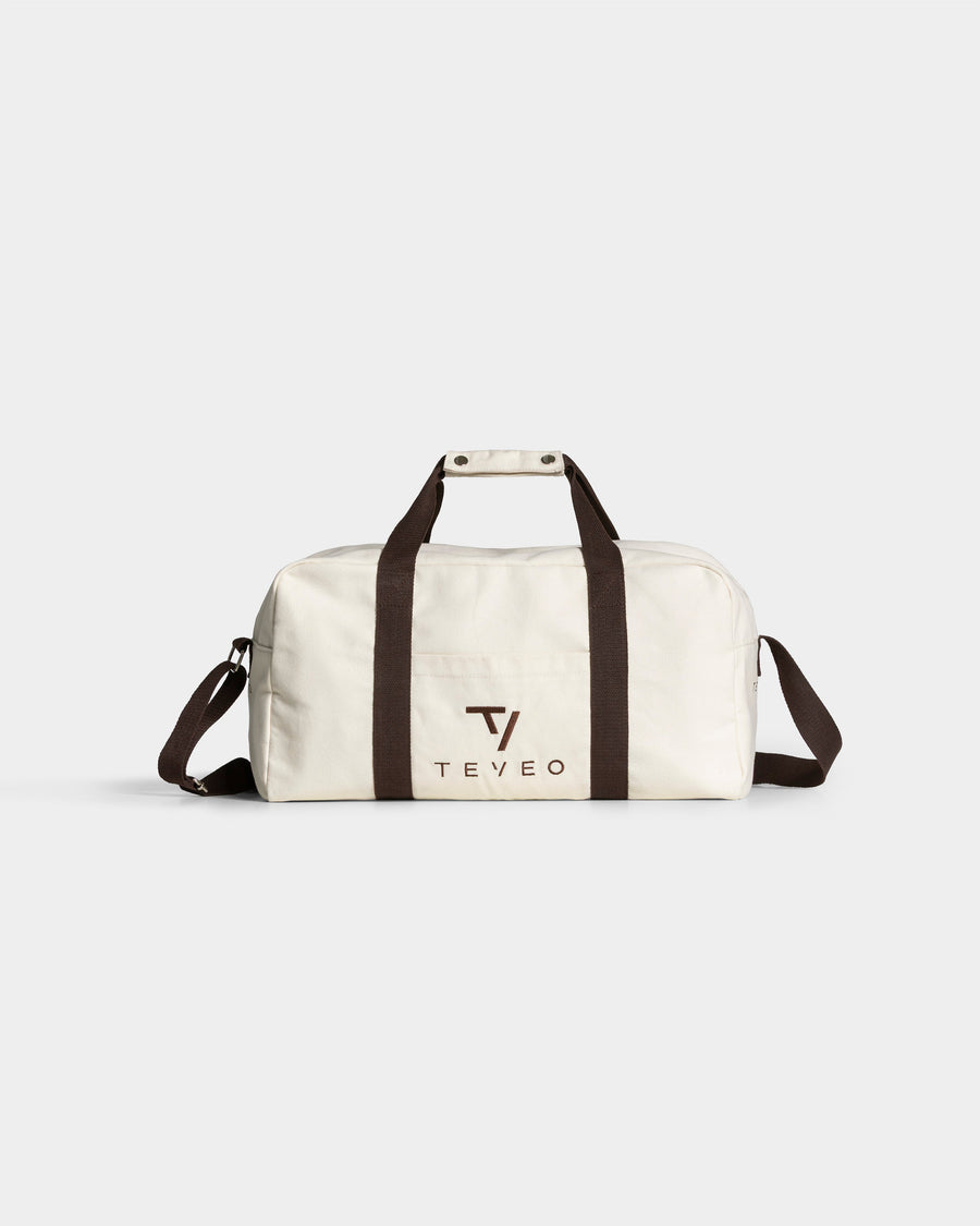 Weekender Bag Club « blanc cassé-Espresso »