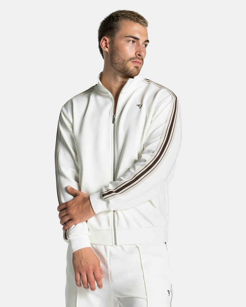 Veste zippée Club « blanc cassé »