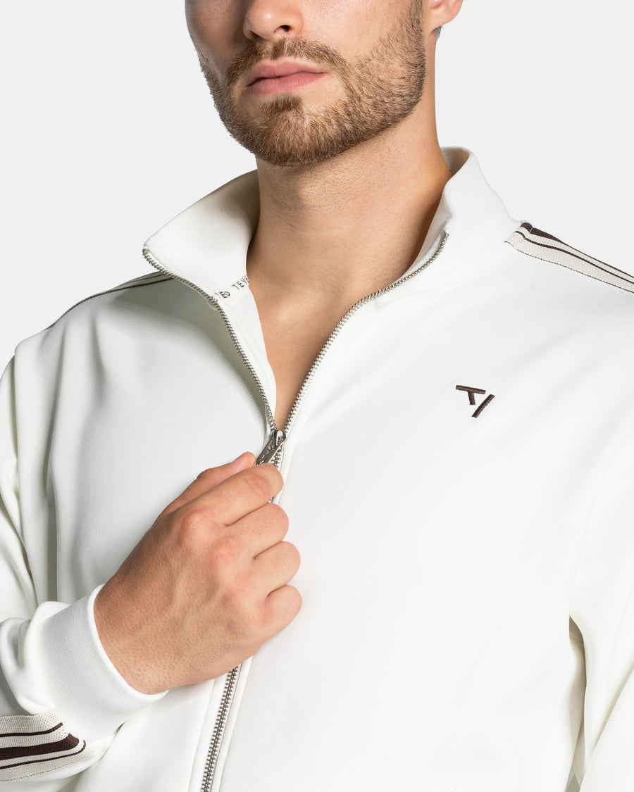 Veste zippée Club « blanc cassé »