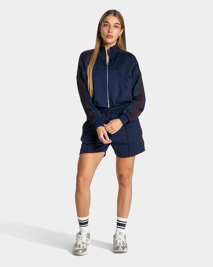 Veste de sport zippée et courte Club « Bleu foncé »