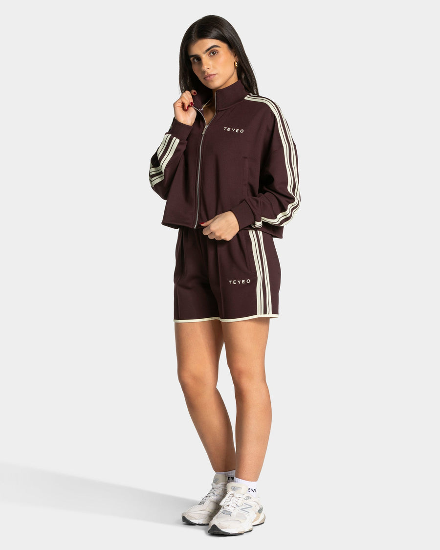 Veste de sport zippée et courte Club « Merlot »