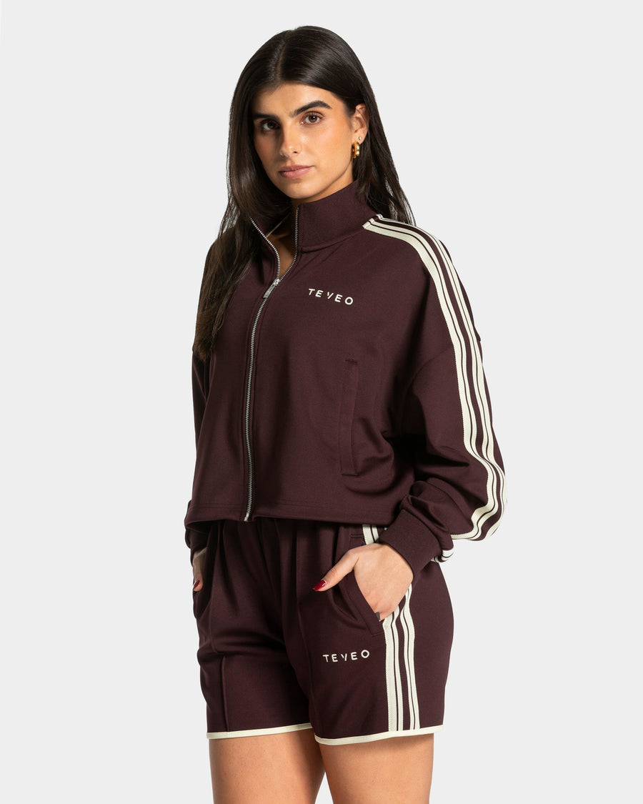Veste de sport zippée et courte Club « Merlot »