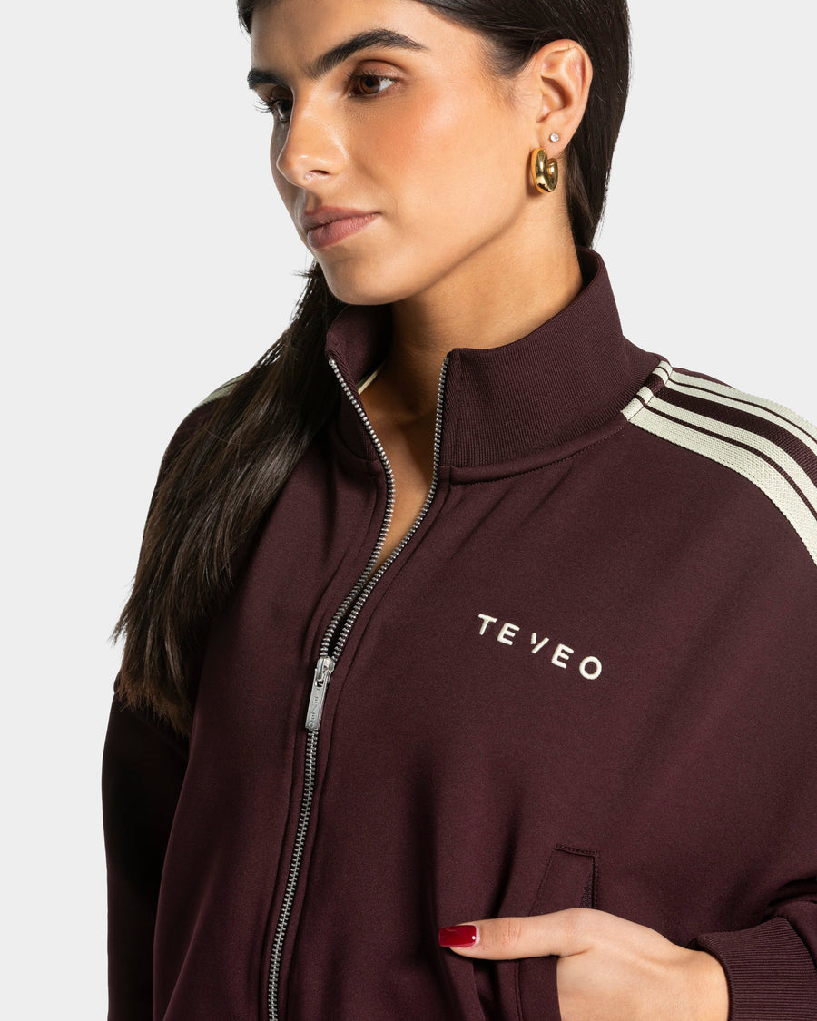 Veste de sport zippée et courte Club « Merlot »