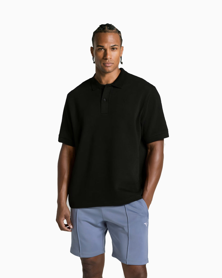 Polo oversize Club « noir »