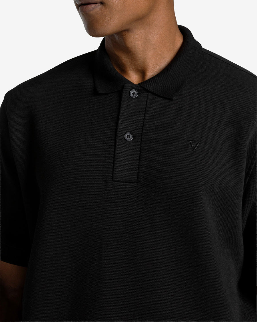 Polo oversize Club « noir »