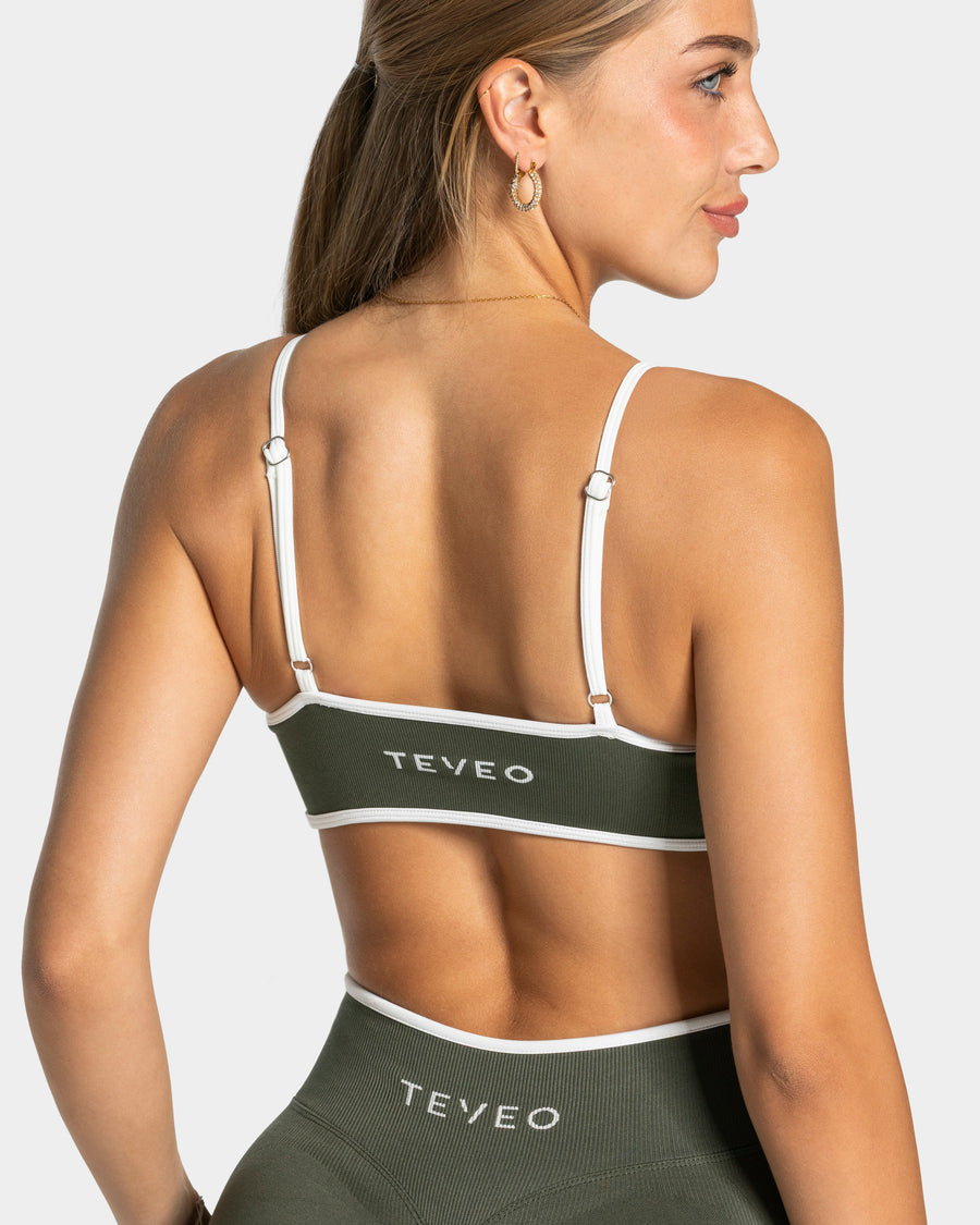 Brassière Contrastline « kaki »