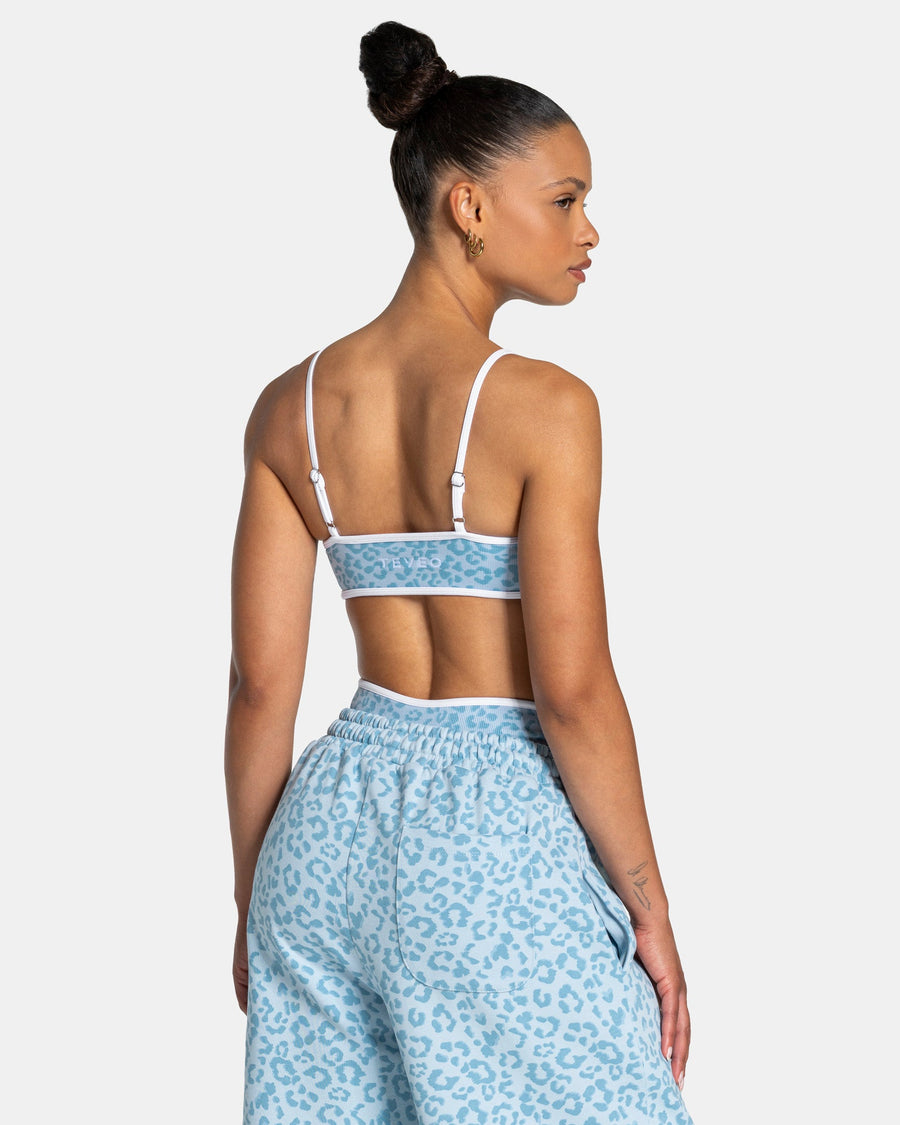 Brassière Contrastline « Léopard bleu layette »