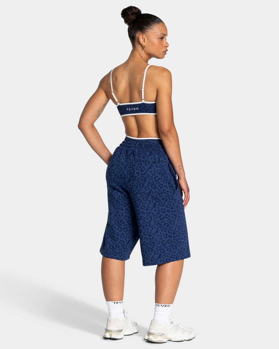 Brassière Contrastline « Léopard bleu foncé »