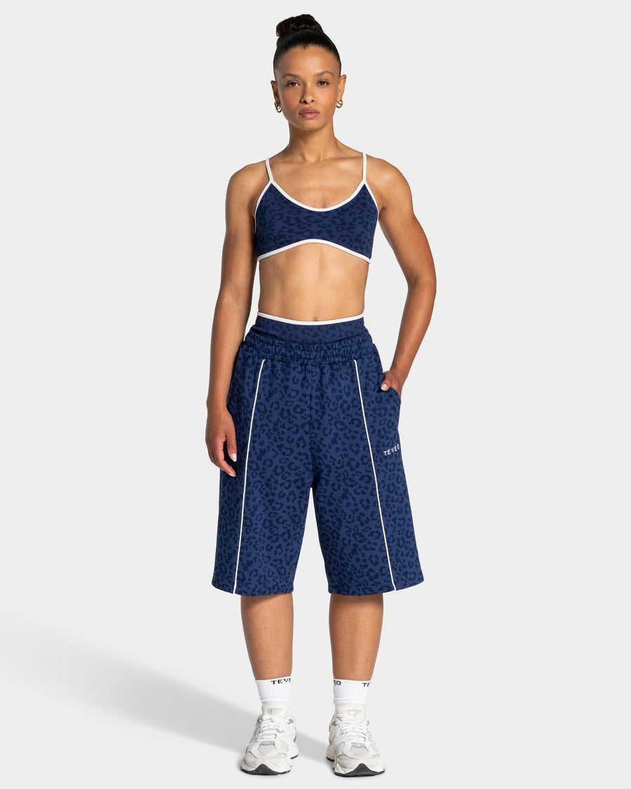 Brassière Contrastline « Léopard bleu foncé »