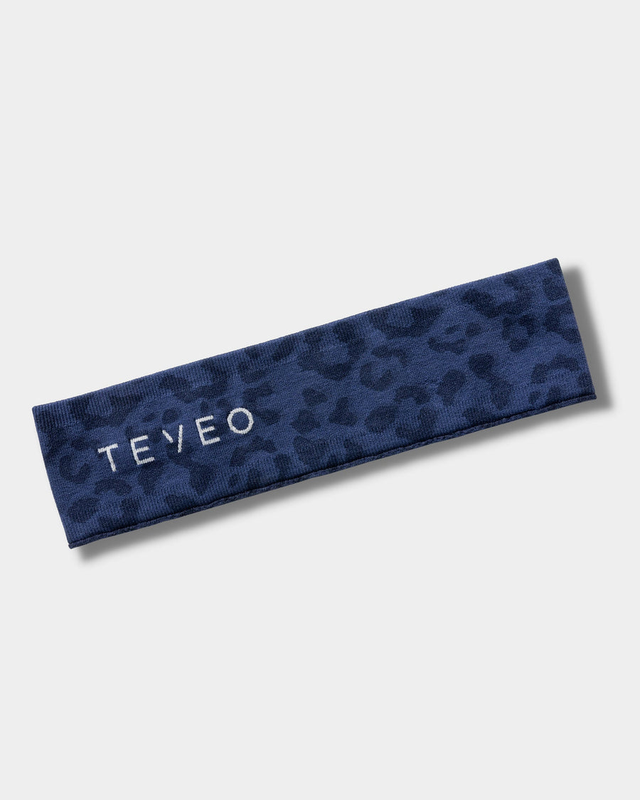 Bandeau Contrastline « Léopard bleu foncé »