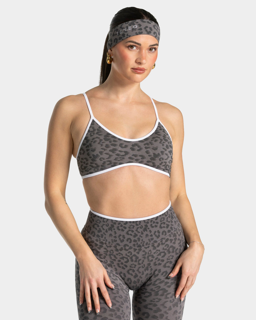 Bandeau Contrastline « léopard graphite »