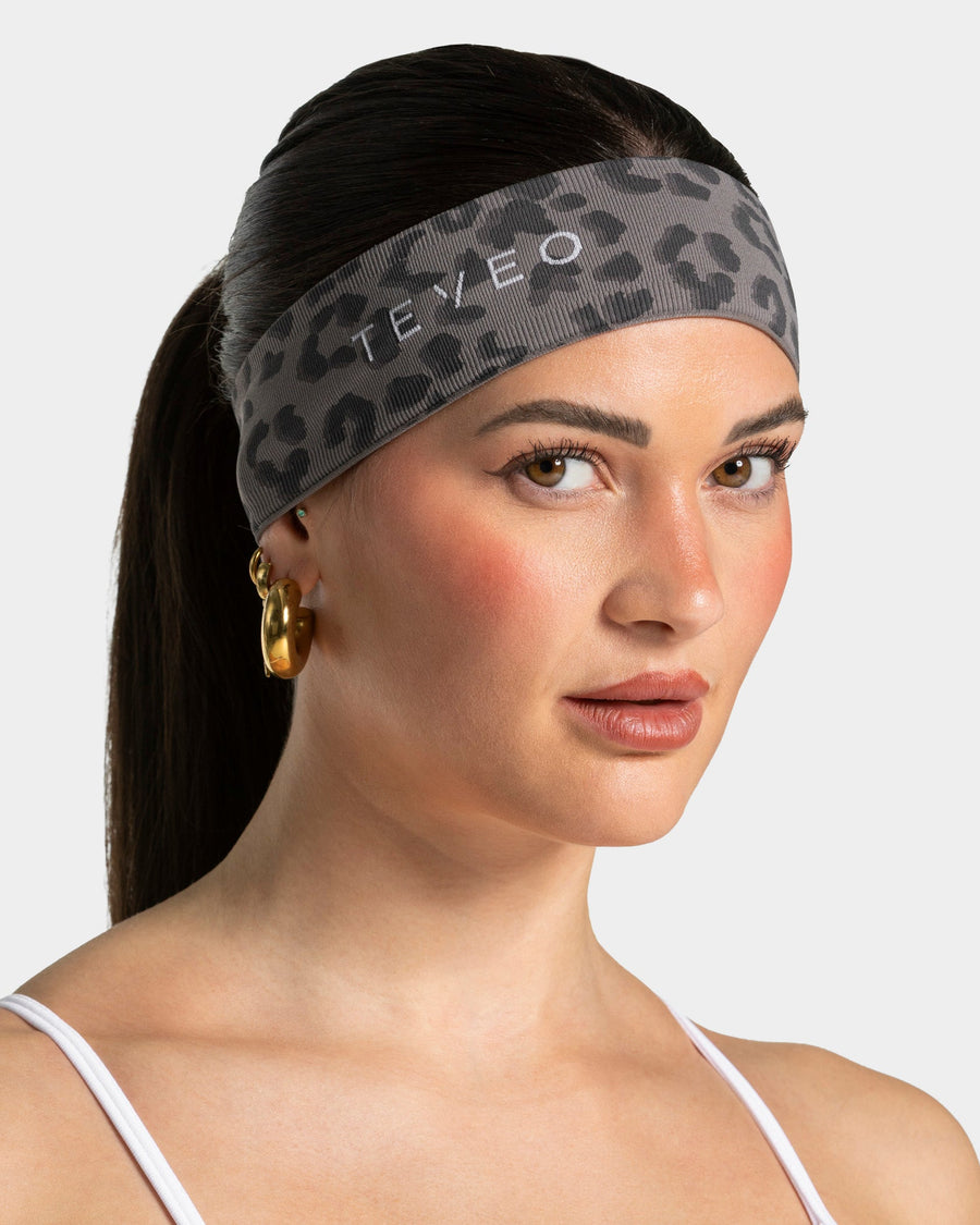 Bandeau Contrastline « léopard graphite »