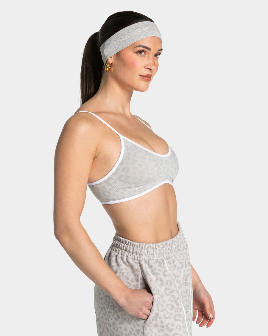 Bandeau Contrastline « léopard gris clair »