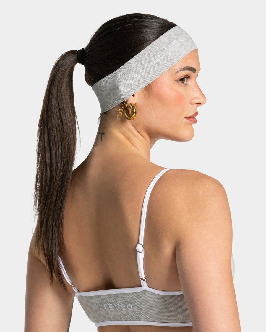 Bandeau Contrastline « léopard gris clair »