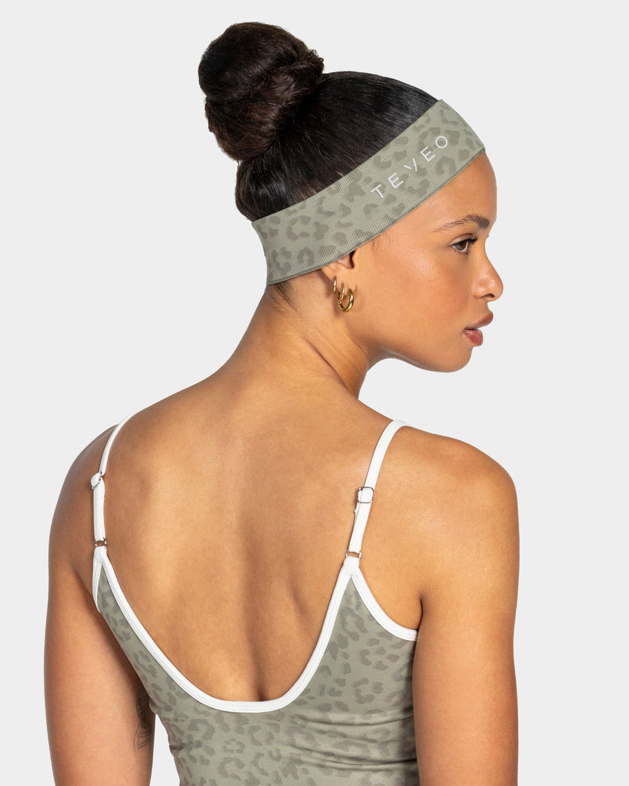 Bandeau Contrastline « Léopard kaki »
