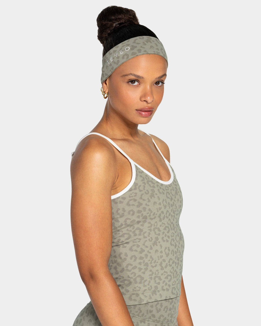 Bandeau Contrastline « Léopard kaki »