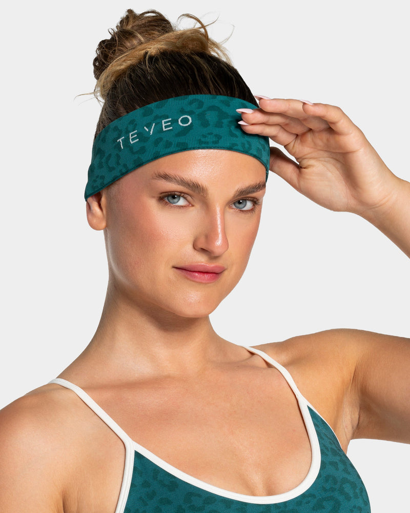 Bandeau Contrastline « Léopard Petrol »