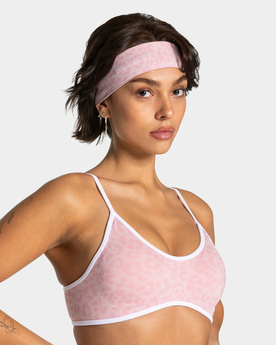 Bandeau Contrastline « léopard rose »