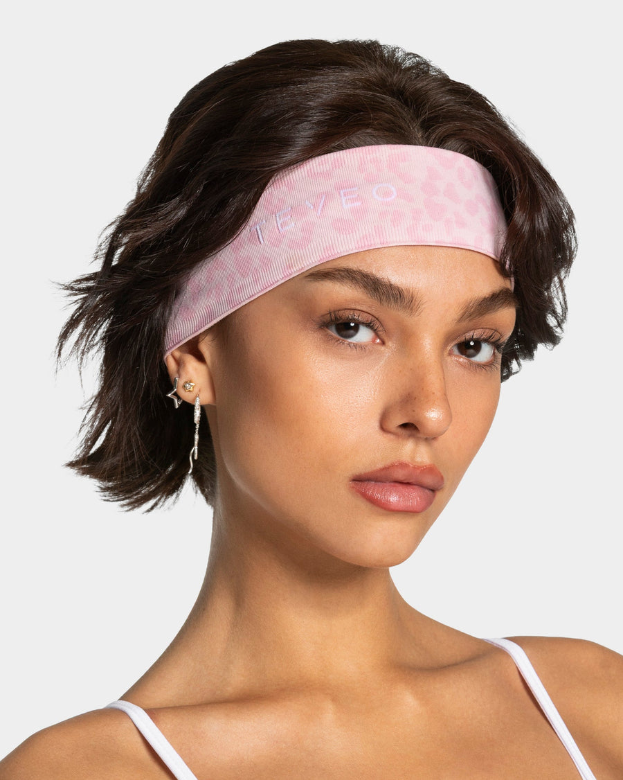 Bandeau Contrastline « léopard rose »