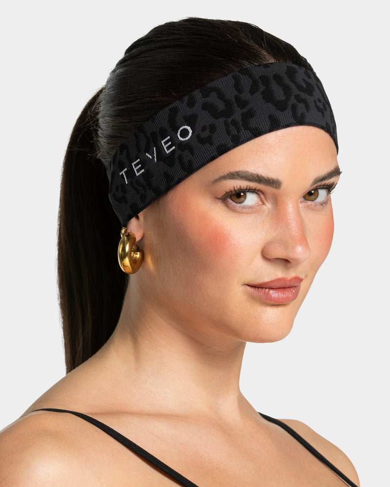 Bandeau Contrastline « léopard noir »